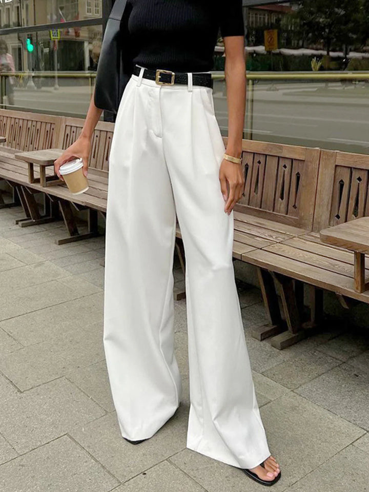 Wide Leg Pants with Flowing Silhouette for Women