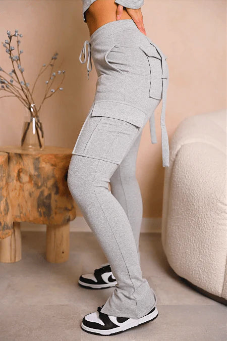 Stylish Cargo Joggers with Trendy Utility Design for Women