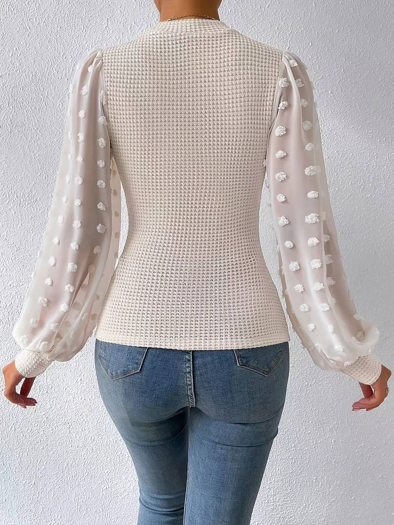 Chic Crocheted Blouse with Elegant Boho Charm for Women