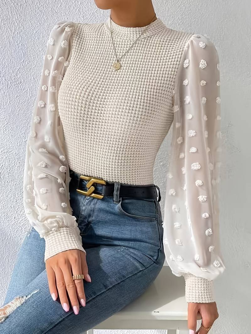 Chic Crocheted Blouse with Elegant Boho Charm for Women