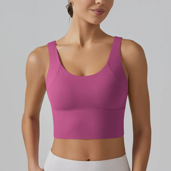 Yoga Sports Bra with Sculpted Back Support for Women