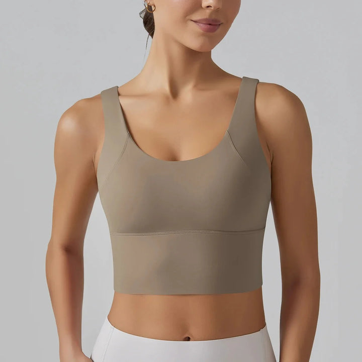 Yoga Sports Bra with Sculpted Back Support for Women