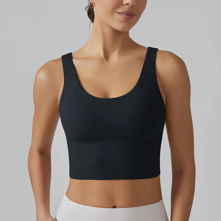 Yoga Sports Bra with Sculpted Back Support for Women