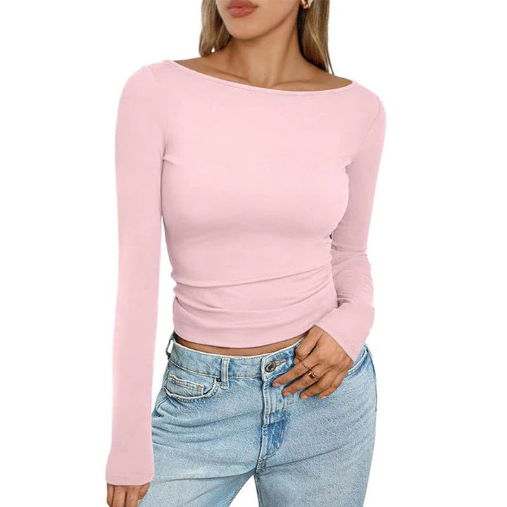 Long Sleeve Slim Fit T Shirt for a Flattering Look For Women