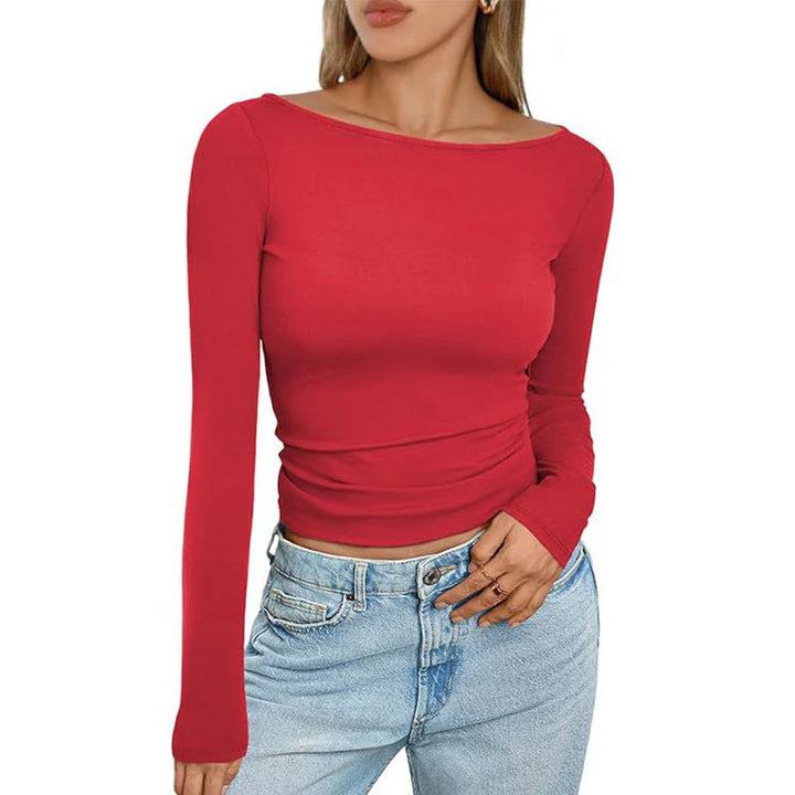 Long Sleeve Slim Fit T Shirt for a Flattering Look For Women