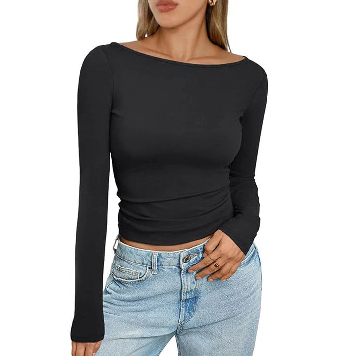 Long Sleeve Slim Fit T Shirt for a Flattering Look For Women