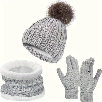 Elegant 3-Piece Winter Set for Women’s Comfort