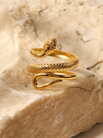 Adjustable Snake Ring with Elegant Design for Women