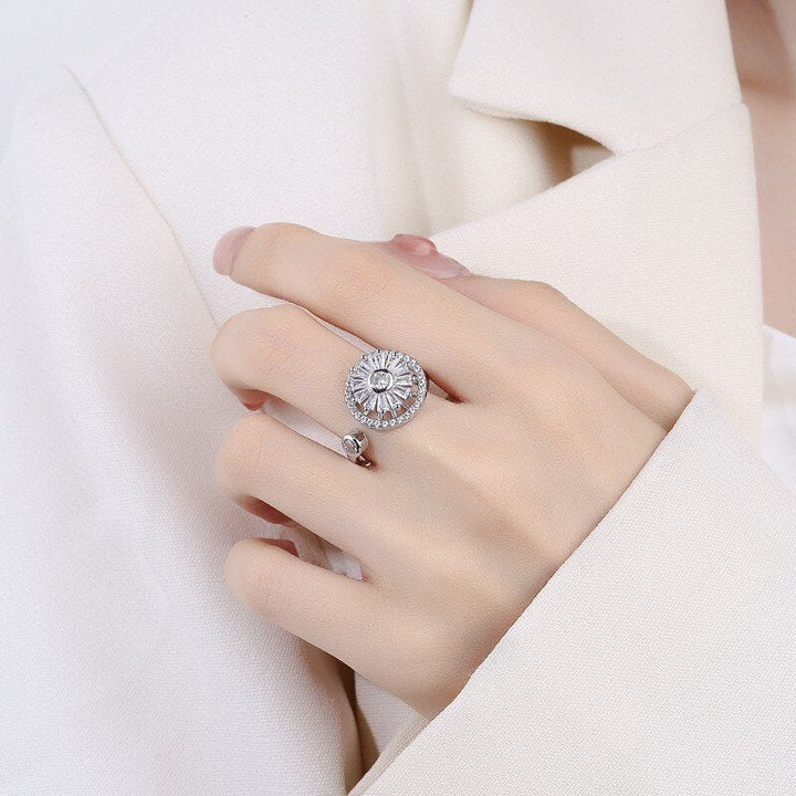 Stylish Relaxation Ring with Elegant Calming Design for Women