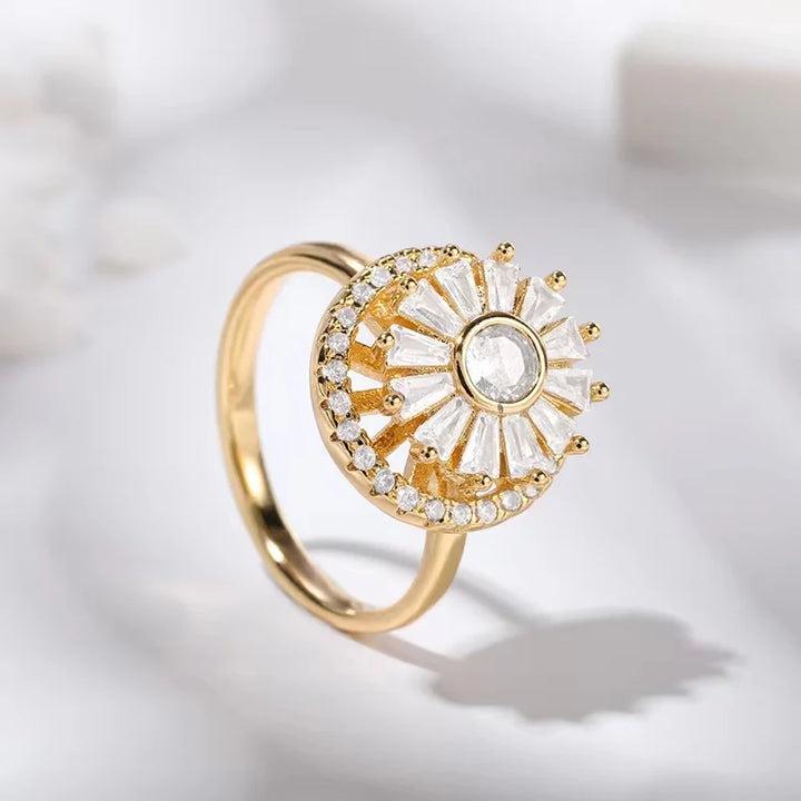 Stylish Relaxation Ring with Elegant Calming Design for Women