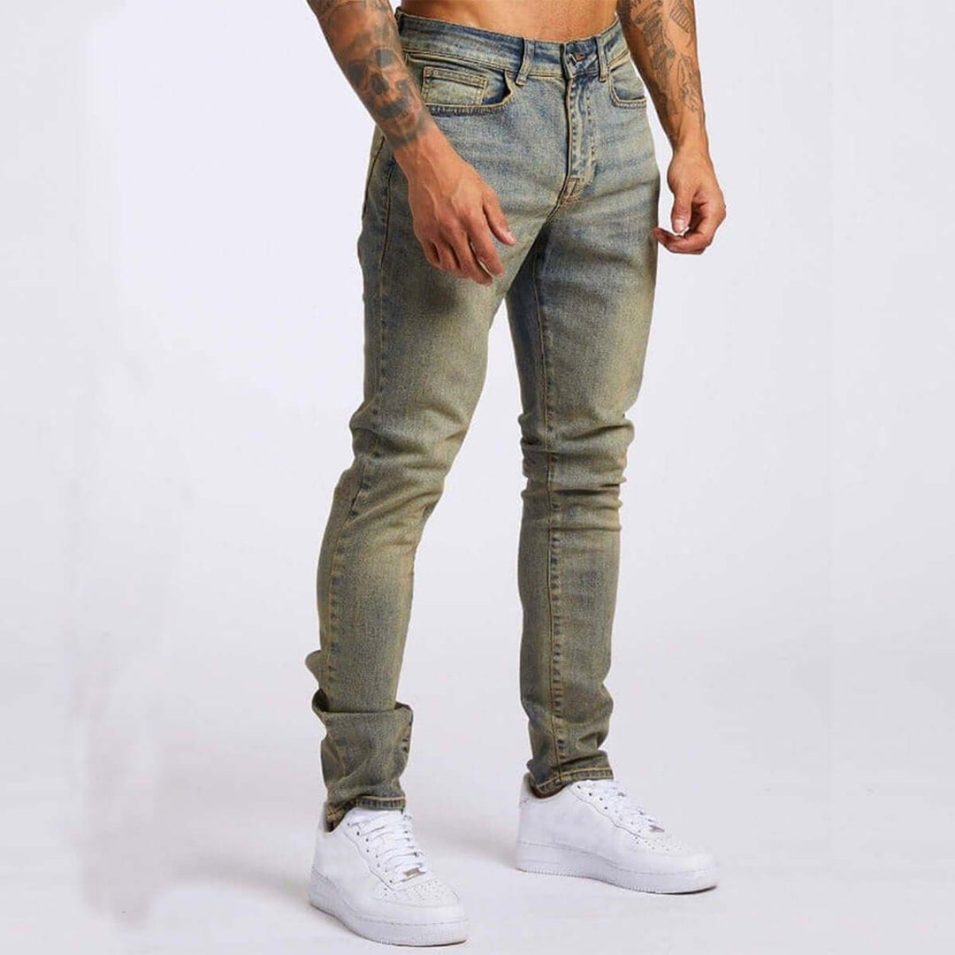 Street-Style Relaxed Jeans for Men