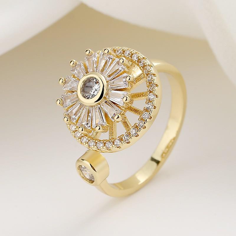 Stylish Relaxation Ring with Elegant Calming Design for Women