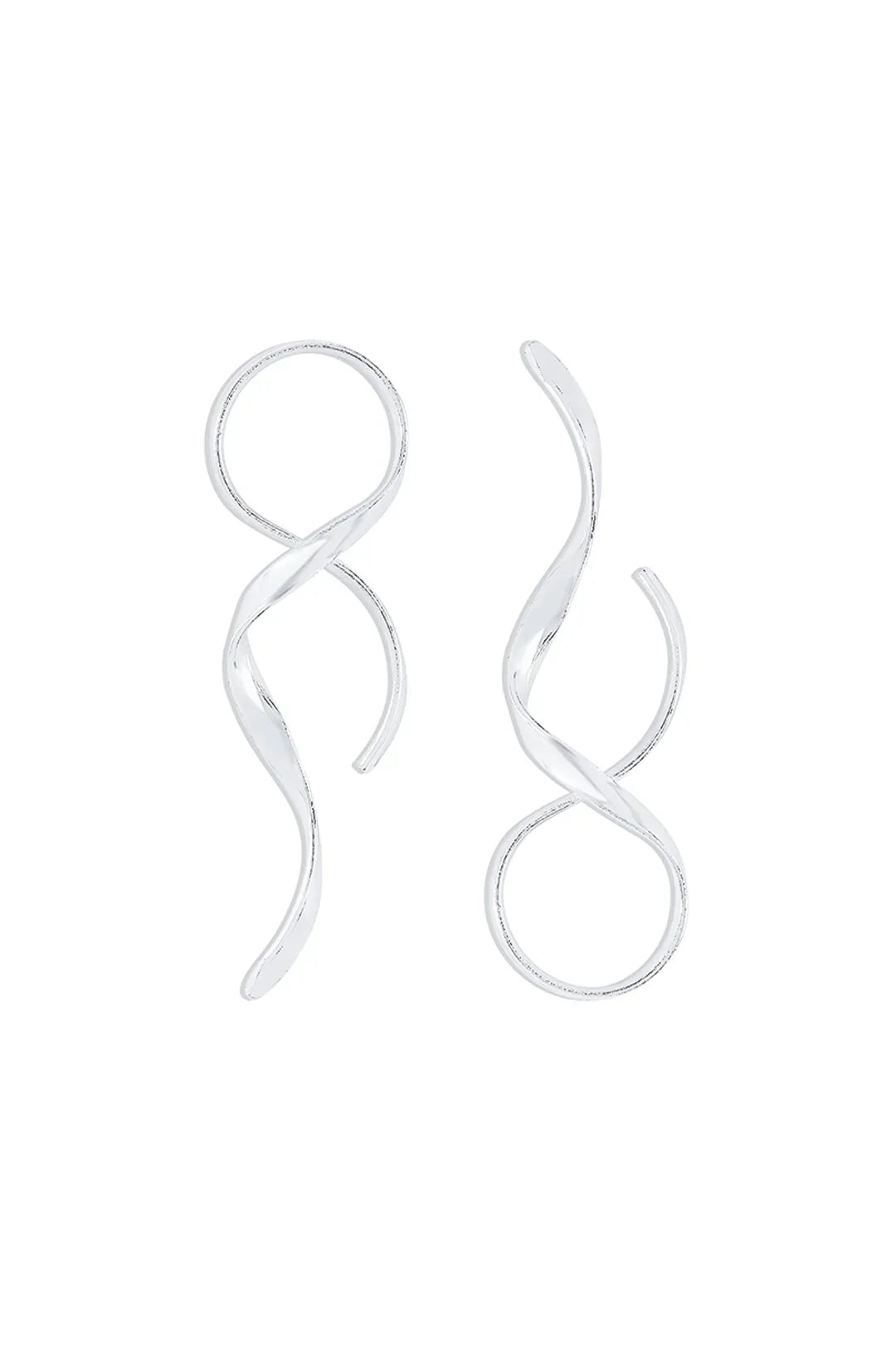 Elegant and Sleek Spiral Earrings with a Modern Touch For Women