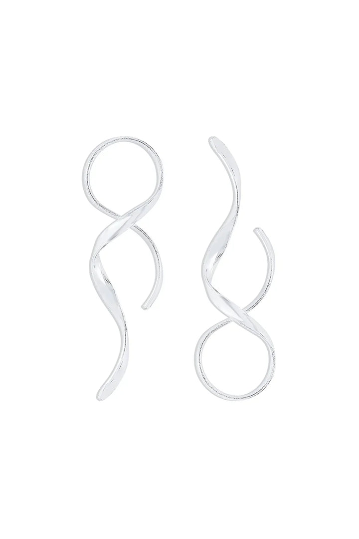 Elegant and Sleek Spiral Earrings with a Modern Touch For Women