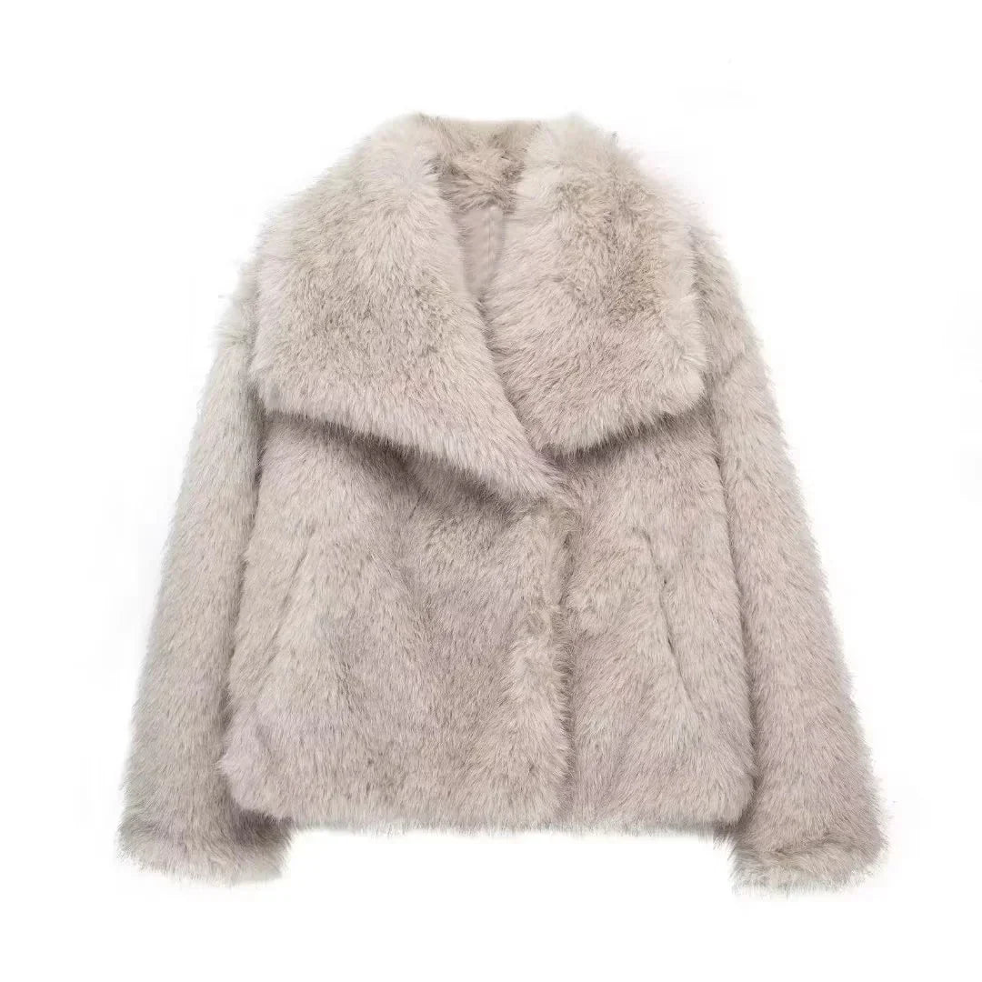 Fur Jacket with Soft Texture for Women