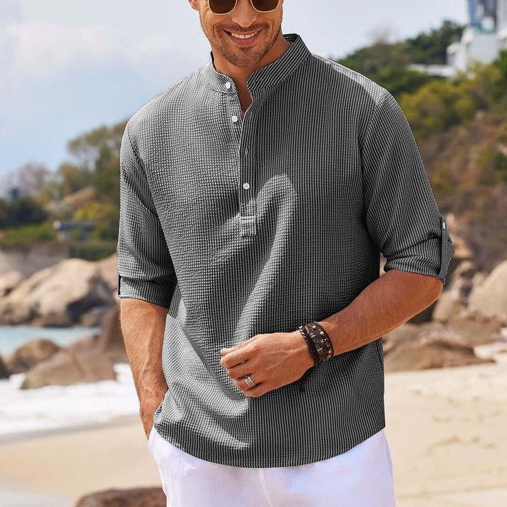 Classic Linen Long-Sleeved Shirt