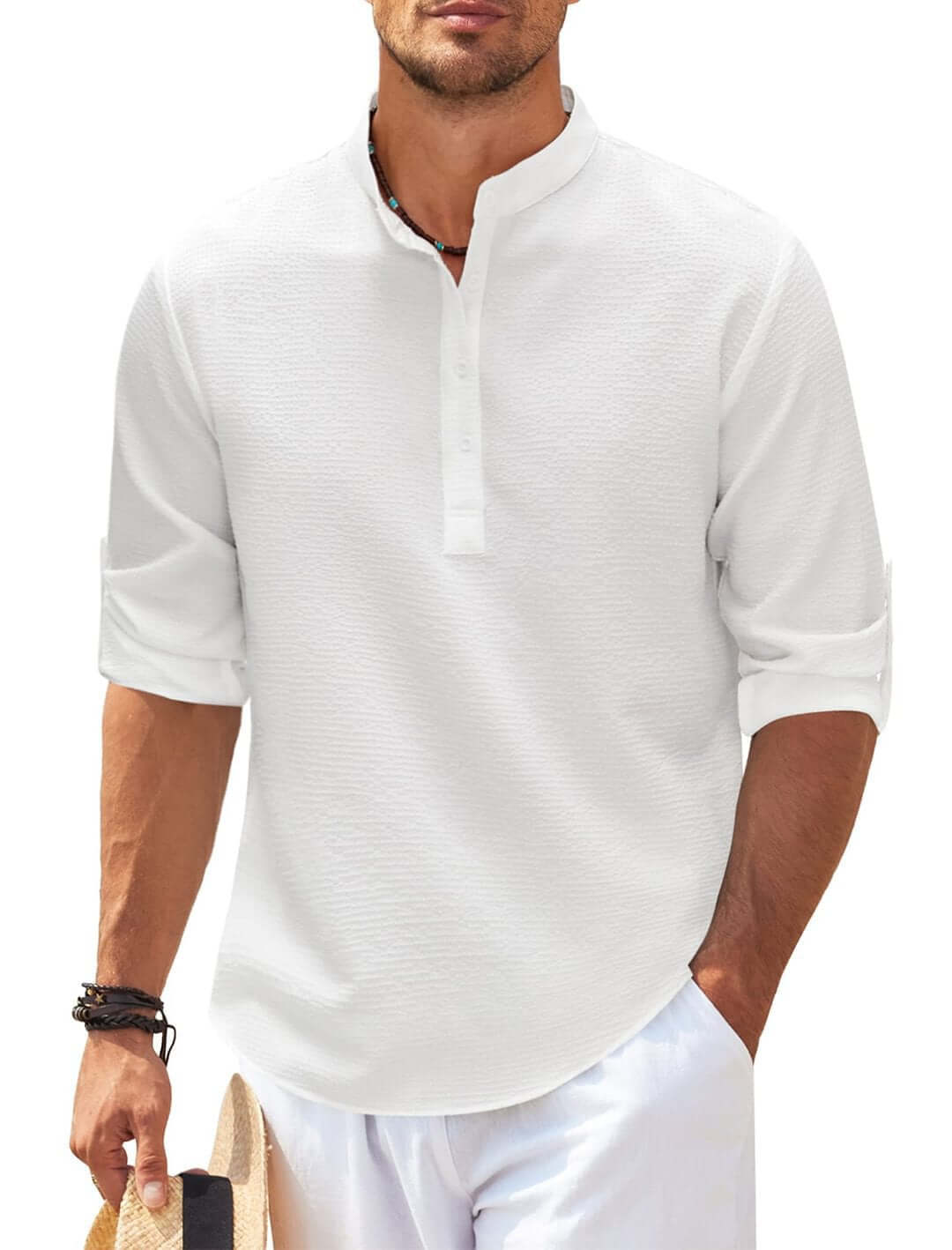 Classic Linen Long-Sleeved Shirt