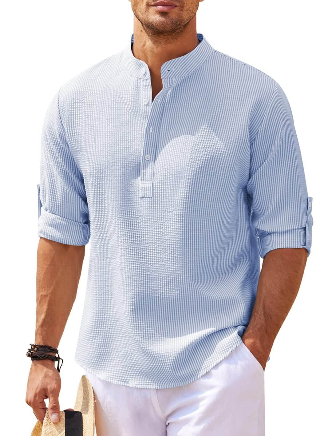 Classic Linen Long-Sleeved Shirt