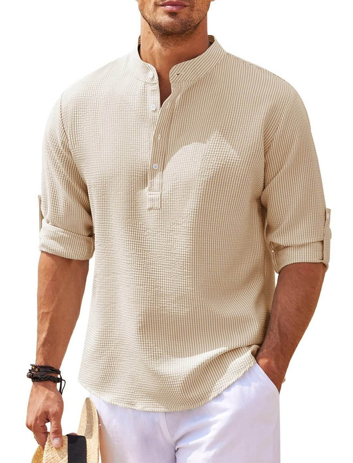 Classic Linen Long-Sleeved Shirt