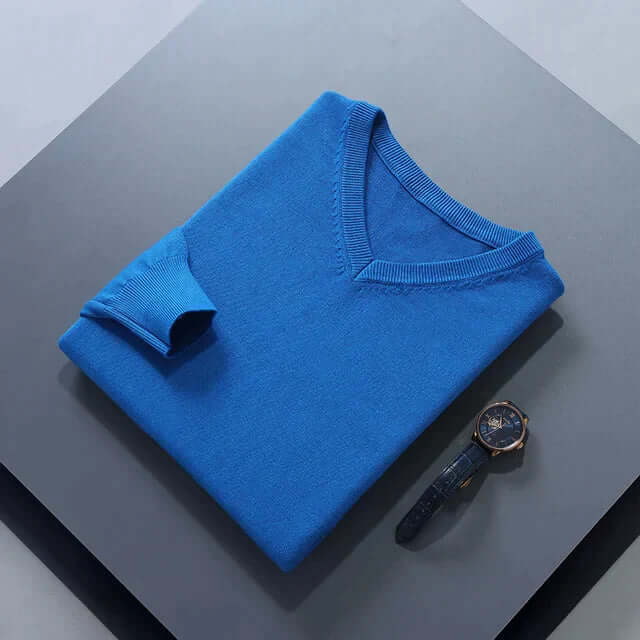 Classic V-Neck Jumper for Men