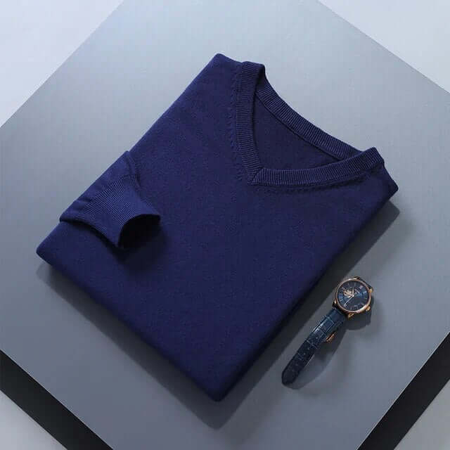 Classic V-Neck Jumper for Men