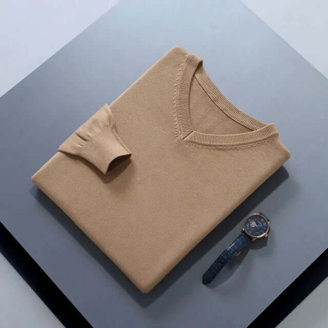 Classic V-Neck Jumper for Men