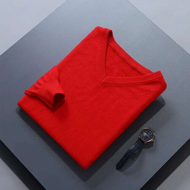 Classic V-Neck Jumper for Men