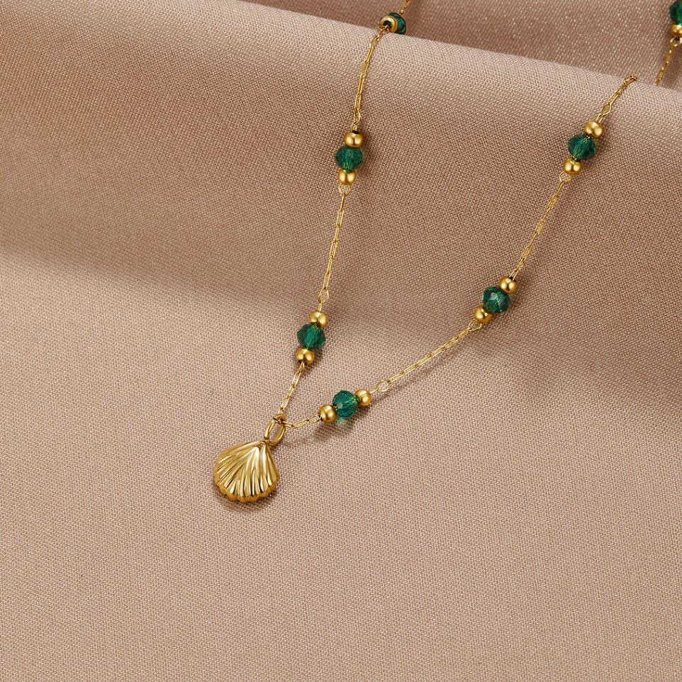 Radiant Gold Plated Layered Necklace with Graceful Elegance for Women