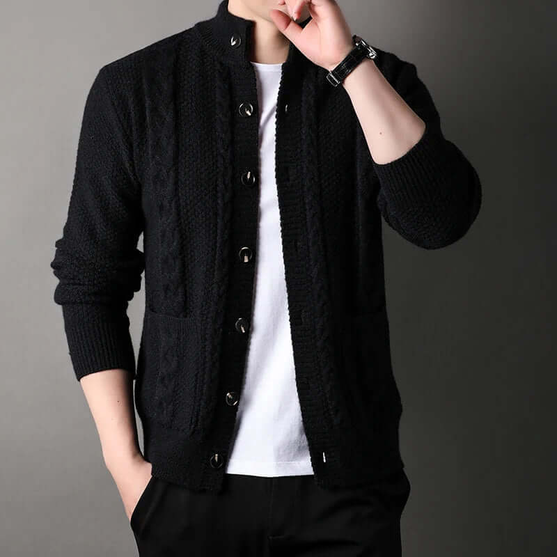 Thick Knitted Cardigan Jacket for Men