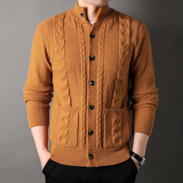 Thick Knitted Cardigan Jacket for Men