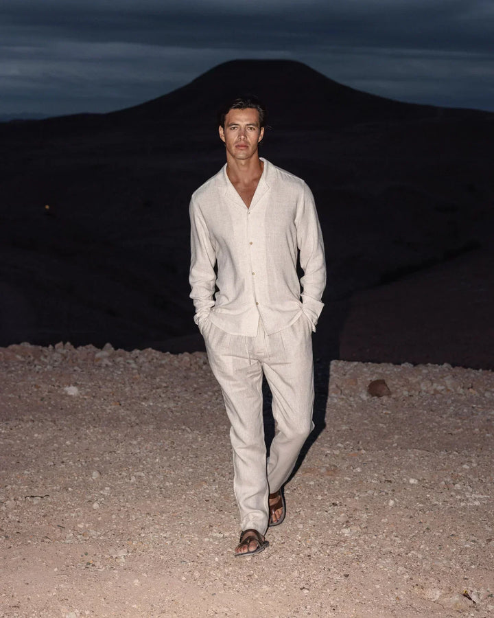 Luxury Linen Outfit with Classic Style For Men